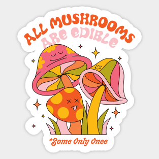 Edible Mushrooms Sticker